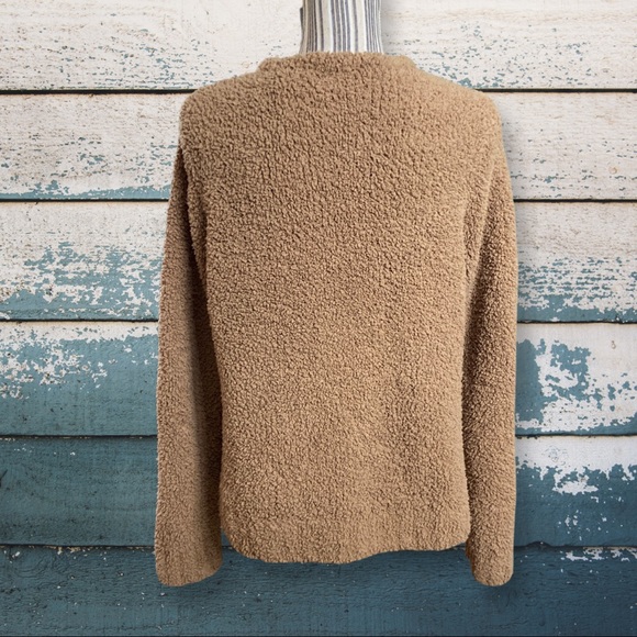 First Issue Liz Claiborne Sport Teddy Bear Cardigan Size L Cozy Comfy - Picture 3 of 10